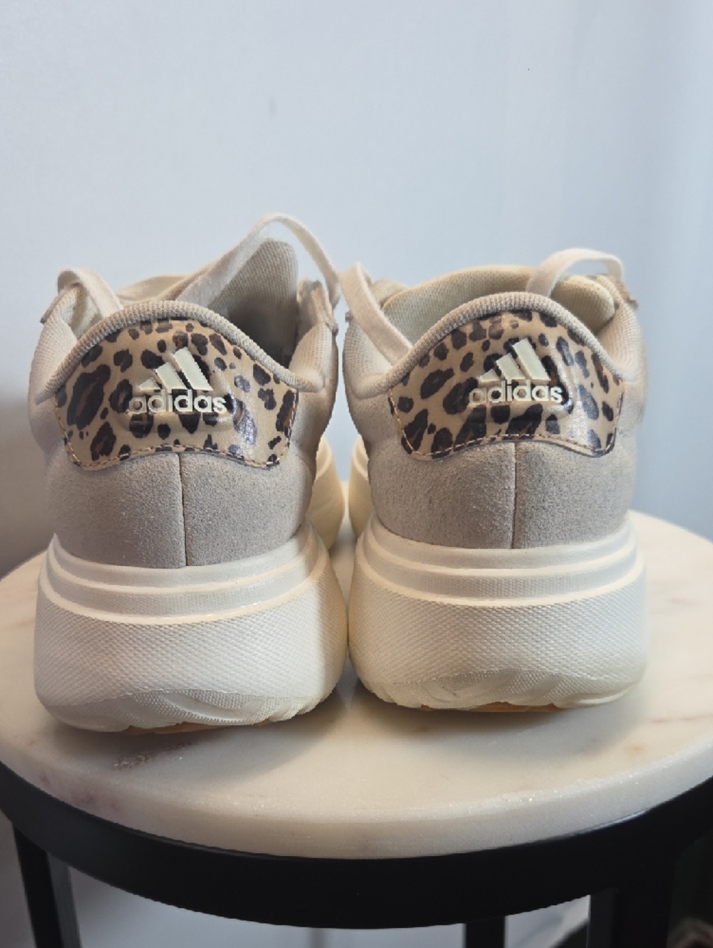 Adidas Grand Court Platform Cream Suede  Size 7 - Picture 4 of 7